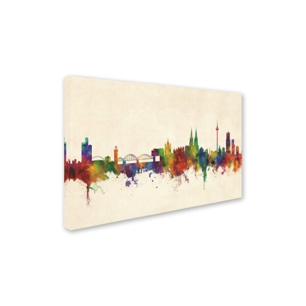 Michael Tompsett 'Cologne Germany Skyline III' Canvas Art,22x32